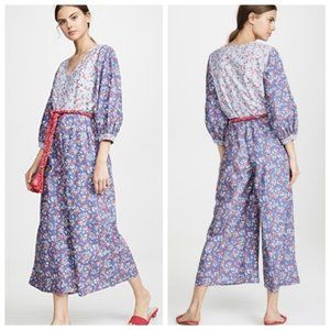 Apiece Apart floral dress jumpsuit pants 4